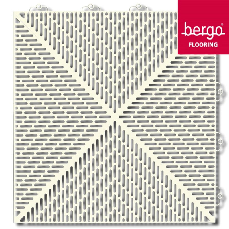 Mats Inc. Bergo Mats Inc. 14.9'' W x 14.9'' L Garage Flooring Drain Tiles & Reviews Wayfair